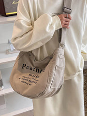 Women's Large Capacity Canvas Tote Bag Shoulder Crossbody Shopper Handbags