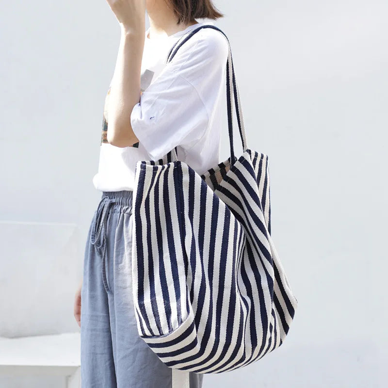Large Canvas Tote Multifunctional Casual Shoulder Bag