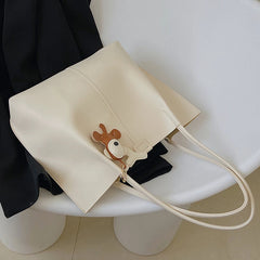 Large Capacity Cartoon Bear Women's Handbag Travel Totes Purse