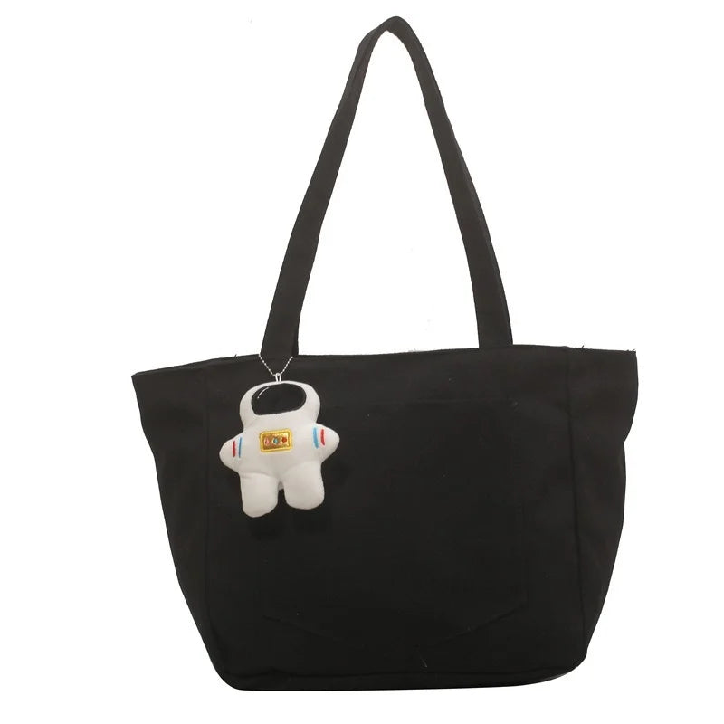 Large Capacity Canvas Women's Handbag Shoulder Bags Travel Totes Purse
