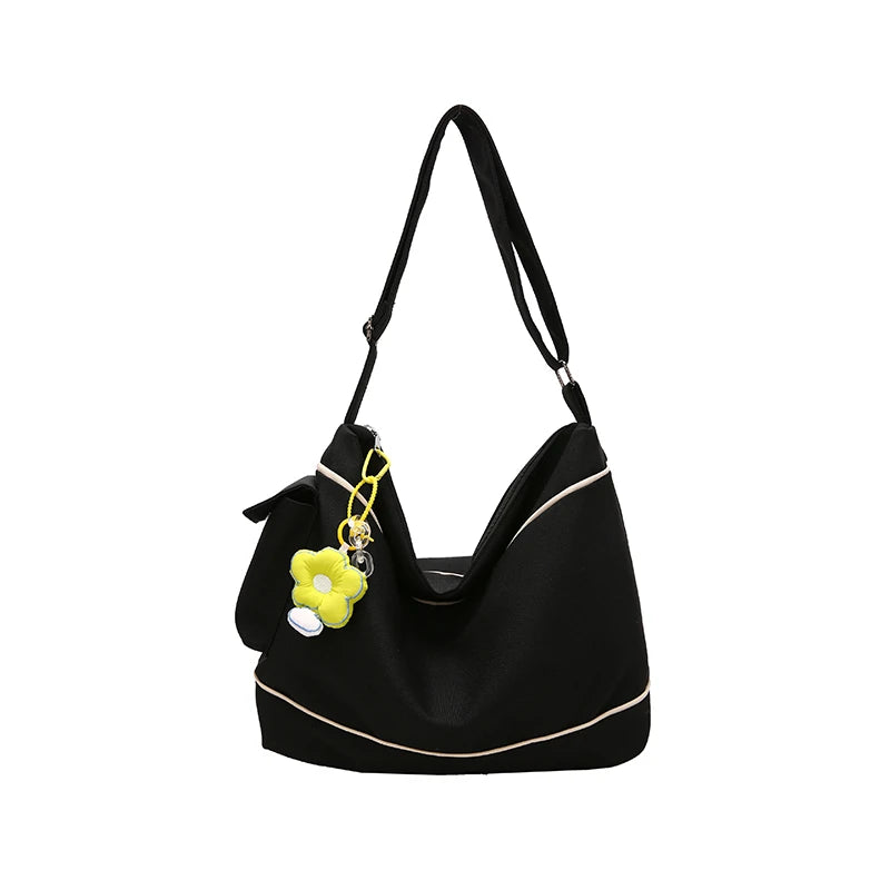 Large Capacity Canvas Women's Shoulder Bag for Travel Shopping Casual Totes
