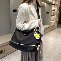 Large Capacity Canvas Women's Shoulder Bag for Travel Shopping Casual Totes