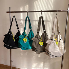 Large Capacity Canvas Women's Shoulder Bag for Travel Shopping Casual Totes