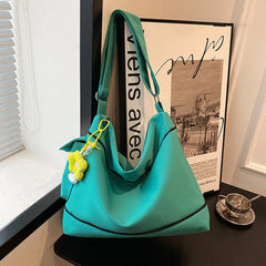 Large Capacity Canvas Women's Shoulder Bag for Travel Shopping Casual Totes
