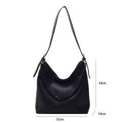 Large Capacity Shoulder Bags for Women High Pu Leather Bucket Tote