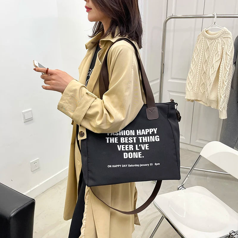 Large Capacity Cloth Handbag Female Messenger Bags Women Shoulder Bag