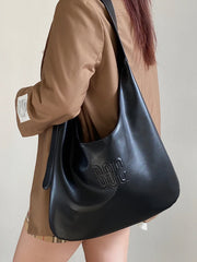 Large Capacity Women's Messenger Bag Soft Leather Business Shoulder Tote Handb