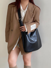 Large Capacity Women's Messenger Bag Soft Leather Business Shoulder Tote Handb
