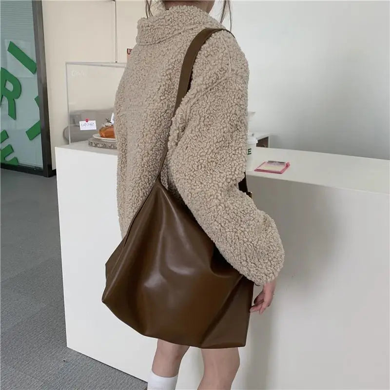 Retro PU Vintage Crossbody Bags Women Large Capacity Handbags