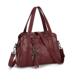 Large Capacity Crossbody Handle Bag Women Shoulder Bag Leather Women Handbag