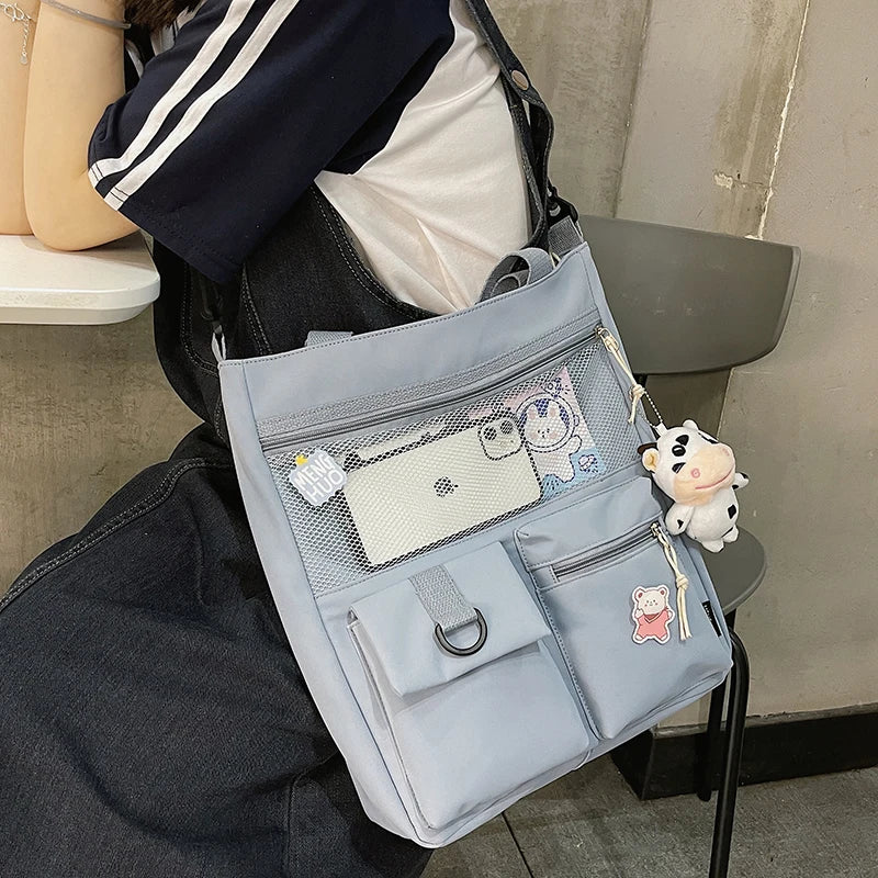 Large Capacity Girl Shoulder Bags for Students Waterproof Handbag