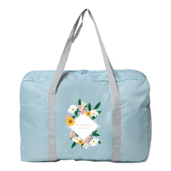 Large Capacity Daisy Travel Bag Luggage Tote for Lady Men Organizer Clothes