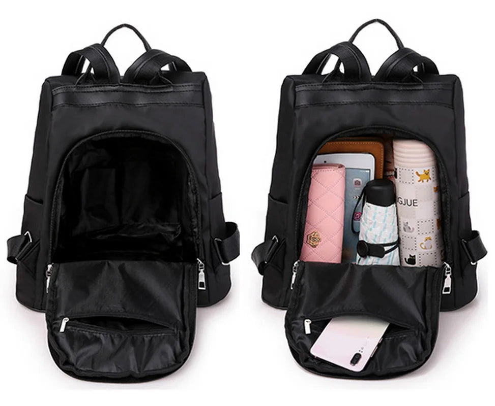 Large Female Oxford Shoulder Bag Anti-theft Backpack