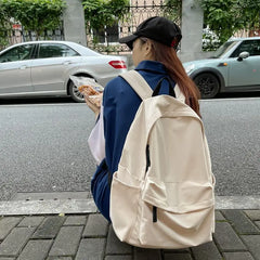 Large-Capacity Rucksack for Women Pure Casual Student Backpack