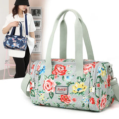 Flower Women Crossbody Bag Nylon Top-Handle Tote
