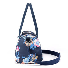 Flower Women Crossbody Bag Nylon Top-Handle Tote