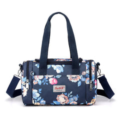 Flower Women Crossbody Bag Nylon Top-Handle Tote