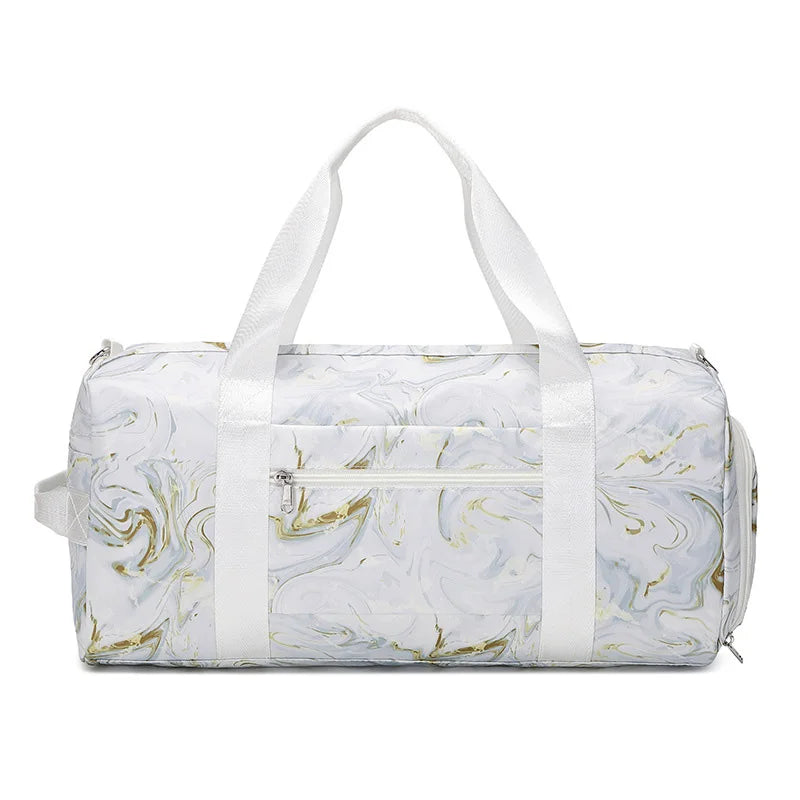 Large Capacity Foldable Travel Duffle Bag Women Wet Dry Waterproof