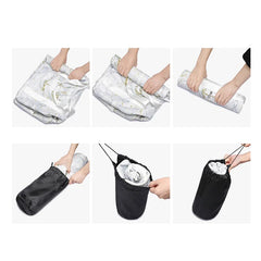 Large Capacity Foldable Travel Duffle Bag Women Wet Dry Waterproof