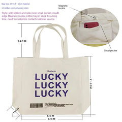 Large Capacity Folded Canvas Women Shopping Bags Casual Ladies Shopper Handbag S