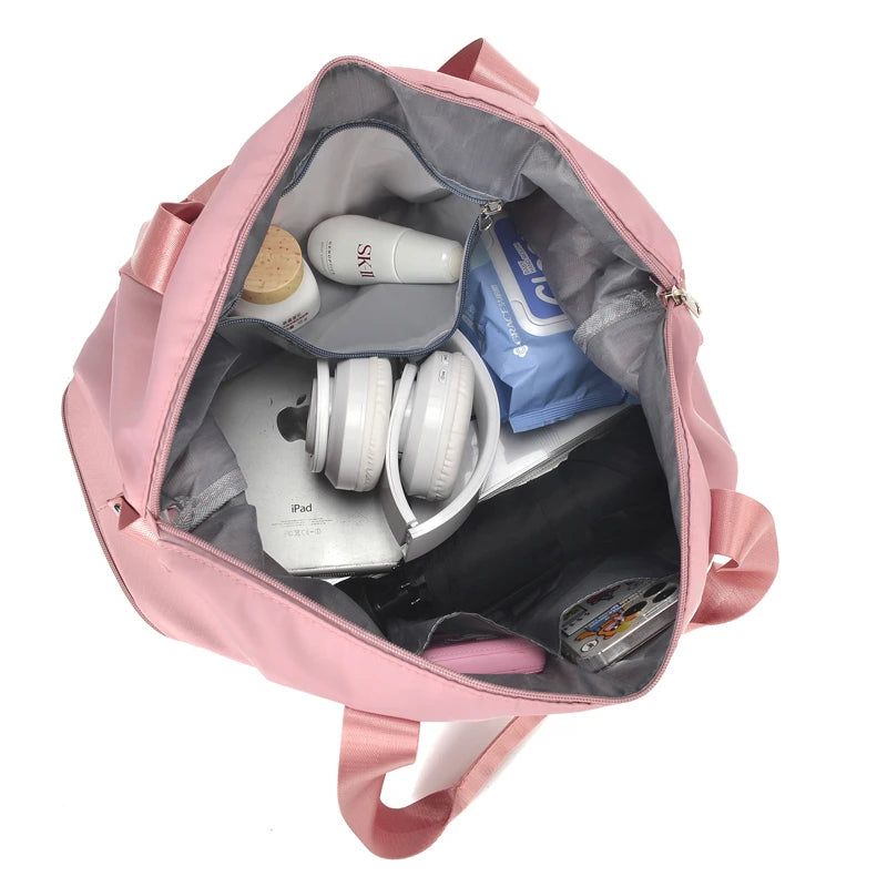 Large Capacity Folding Gym Sport Bags Waterproof Travel Duffle Bags