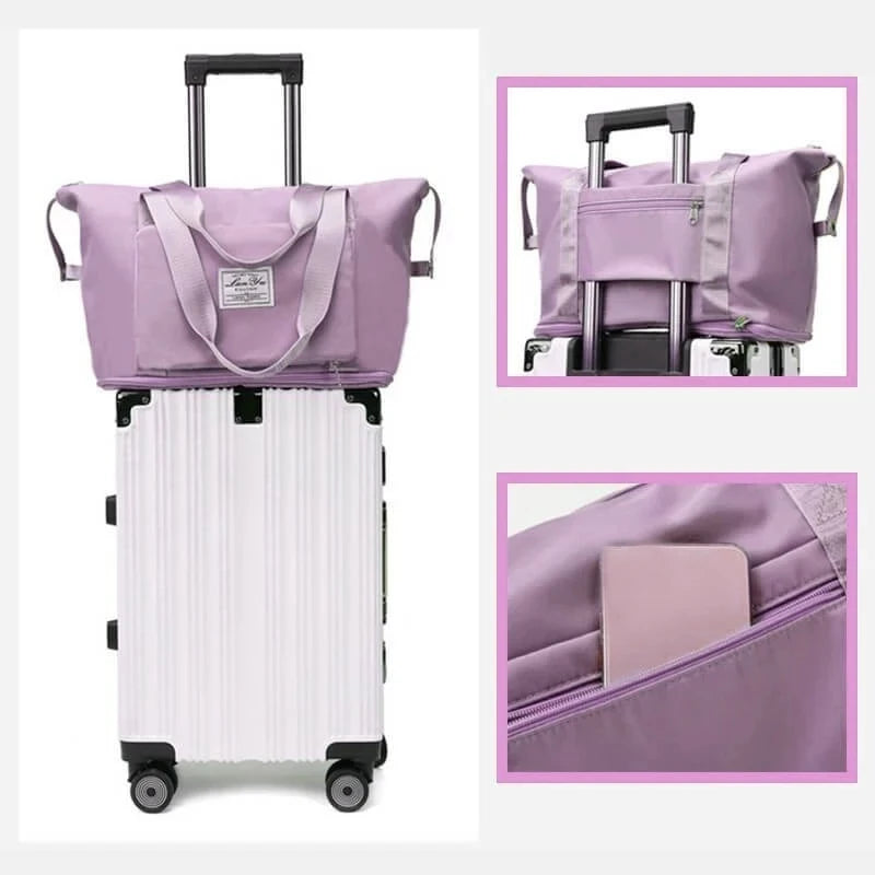 Large Capacity Travel Bag Lightweight Waterproof Tote Hand
