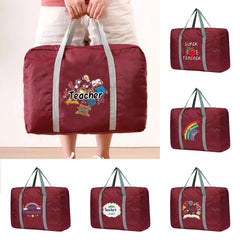 Teacher Series Print Tote Handbag Travel Duffle Handbags
