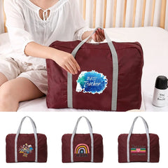 Teacher Print Tote Handbag Travel Duffle Bag Large Capacity Folding Travel Bag