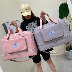 Large Capacity Folding Travel Bag Waterproof Tote Handbag