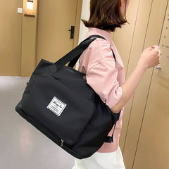 Large Folding Travel Bag Waterproof Duffle Gym Yoga Shoulder Bag