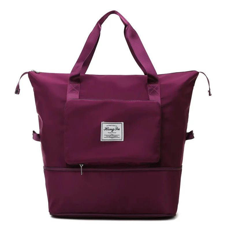 Large Capacity Foldable Travel Bag Waterproof Luggage Tote Handbag