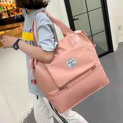 Large Folding Waterproof Travel Bag Luggage Tote Handbag