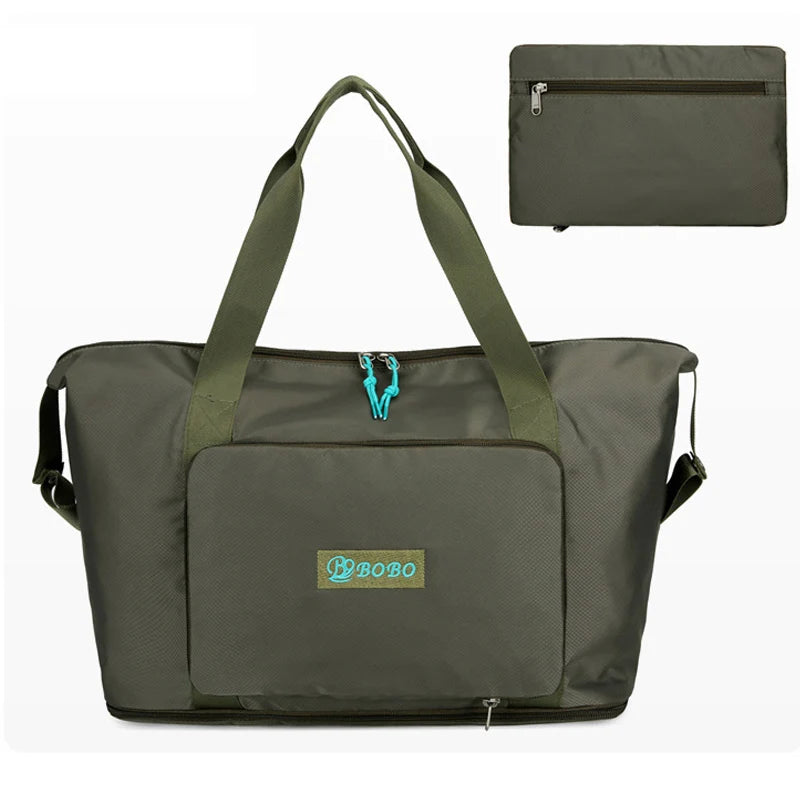 Large Capacity Foldable Travel Bag Waterproof Nylon Sports Handbag