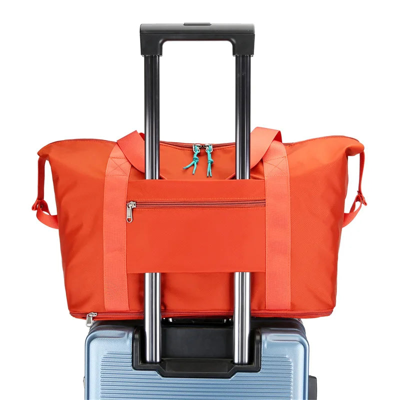 Large Capacity Foldable Travel Bag Waterproof Nylon Sports Handbag