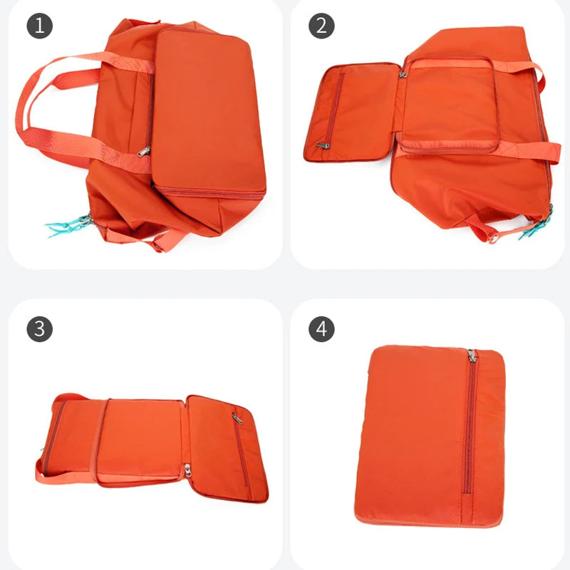 Large Capacity Foldable Travel Bag Waterproof Nylon Sports Handbag