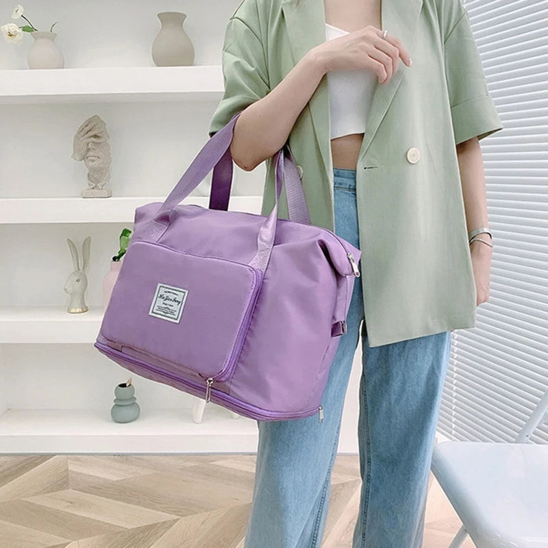 Large Capacity Folding Travel Duffle Bag Waterproof Tote Handbag Shoulder Bags