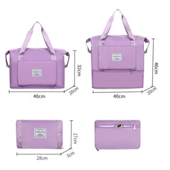 Waterproof Large Capacity Folding Travel Duffle Bag Tote Handbag