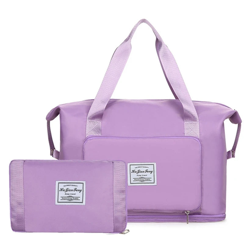 Large Capacity Folding Travel Duffle Bag Waterproof Tote Handbag Shoulder Bags