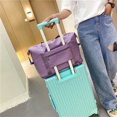 Large Capacity Foldable Waterproof Travel Tote Handbag Duffle Bag