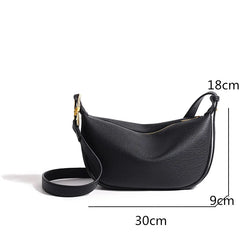 Large Capacity Leather Shoulder Crossbody Bag for Women Solid Cow Women Handbag