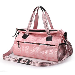 Graffiti Yoga Sports Bag with Shoes Large Capacity Outdoor Travel