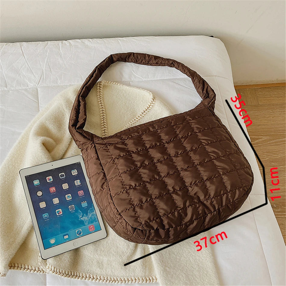 Large Capacity Green Women Shopping Bag Winter Style Ladies Sac Hand Bag