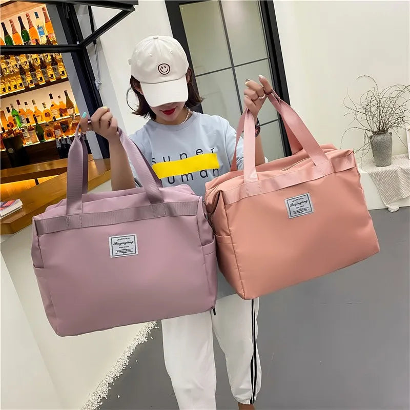 Large Capacity Gym Fitness Sports Bag Waterproof Travel Duffle Bag For Women