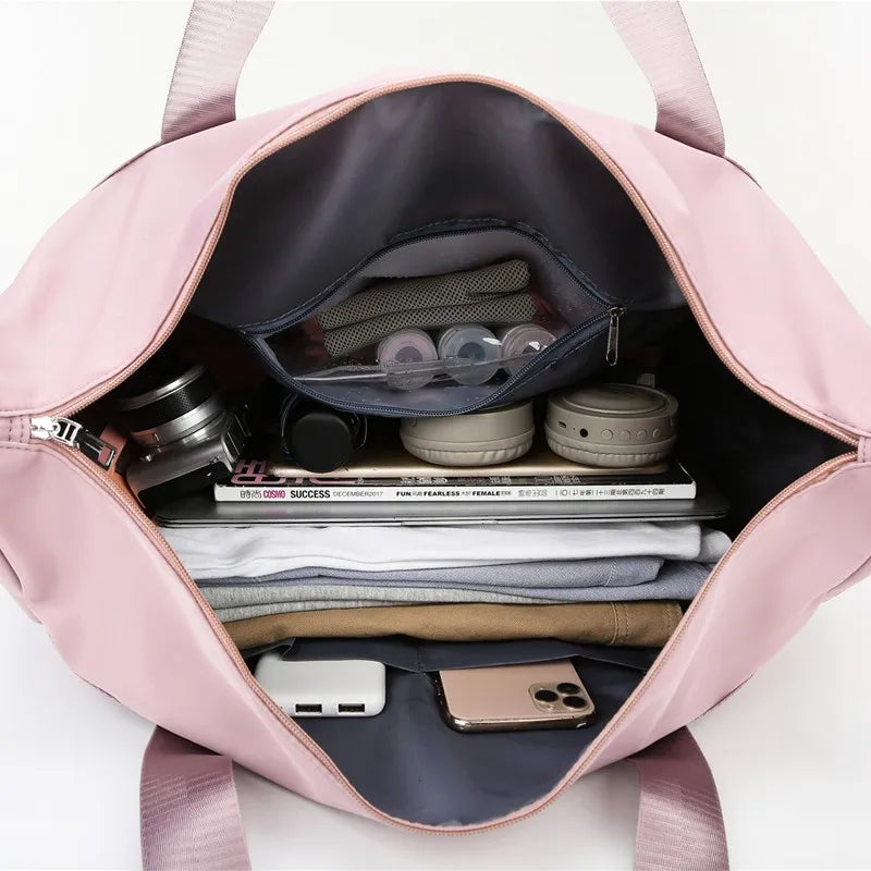 Large Capacity Gym Fitness Sports Bag Waterproof Travel Duffle Bag For Women