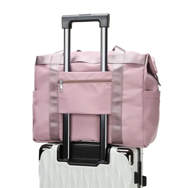 Large Capacity Gym Fitness Sports Bag Waterproof Travel Duffle Bag For Women