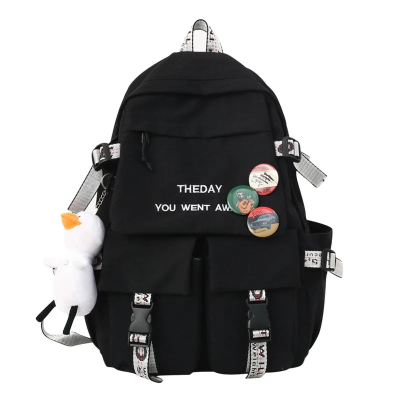 Large Capacity Girl Backpack Female Student School Bags
