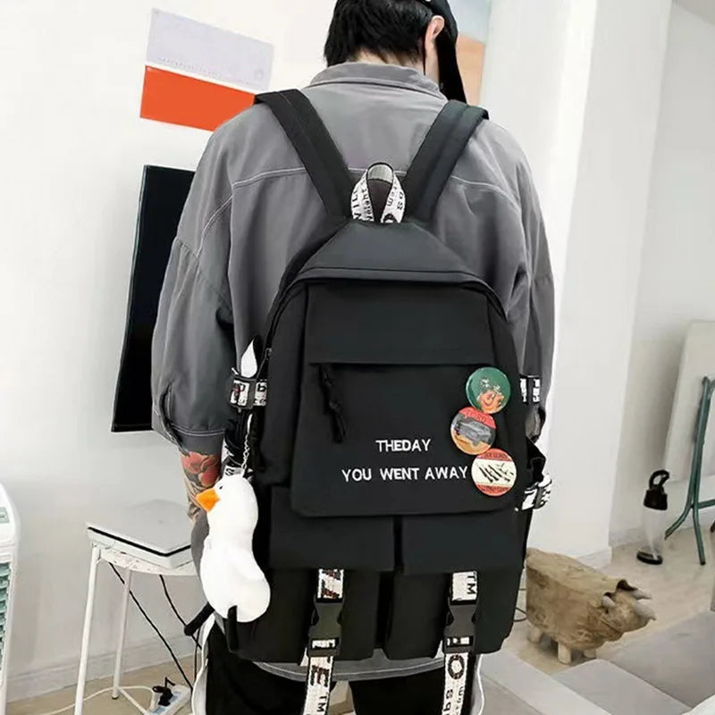 Large Capacity Girl Backpack Female Student School Bags