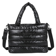 Large Capacity Women's Down Shoulder Bag Space Cotton Handbag