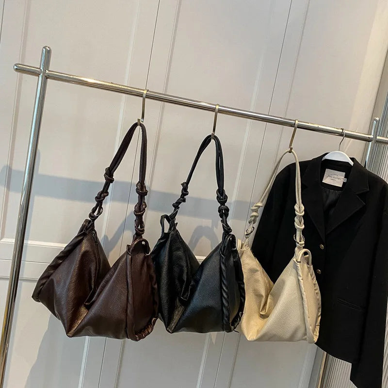 Large Capacity Vintage Leather Tote Bag for Women