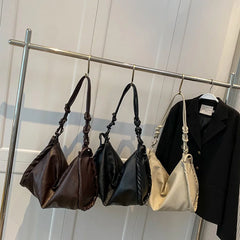 Large Capacity Vintage Leather Tote Bag for Women